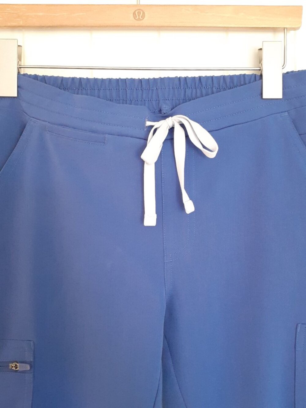Figs High Waisted Yola Skinny Scrub Pants in Royal Blue Size XS - Picture 4 of 12